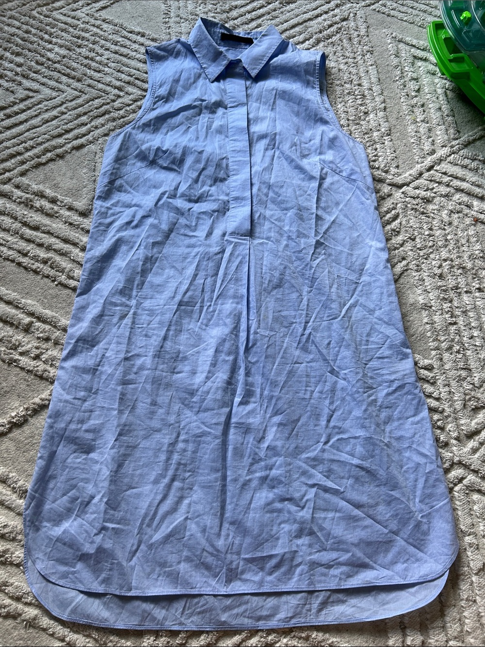 Jenni Kayne Sleeveless Light Blue cotton shirt dress